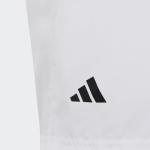 adidas Boys' Club Tennis 3-Stripes Shorts, White (2023), Large