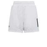 adidas Boys' Club Tennis 3-Stripes Shorts, White (2023), Large