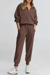 Ladies' Two-Piece Sweatshirt and Jogger Set