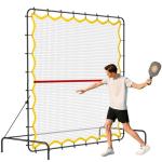 Pickleball Rebounder Net 6.5x6.5ft Portable Tennis Practice Wall Rebound Net Adjustable Tilt, Sport Training Equipment Bounce Back Net, for Court Backyard and Indoor & Outdoor