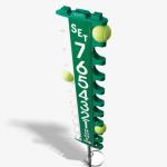 GAMMA Scor-Post Pro Tennis Scorekeeper – Court Scoreboard for Matches – Durable Metal Support Frame – Quick-Release Net Post Attachment – Tracks 3 Sets or 8-Game Pro Set