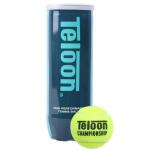 Teloon Championship Tennis Balls - Extra Duty - Regular Duty Felt Pressurized Tennis Balls (1 Can, 3 Balls)