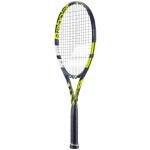 Babolat Boost Aero Yellow Tennis Racquet (4 1/4" Grip) Strung with Black Syn Gut at Mid-Range Tension