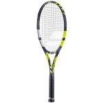 Babolat Boost Aero Yellow Tennis Racquet (4 1/4" Grip) Strung with Black Syn Gut at Mid-Range Tension