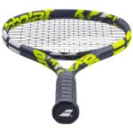 Babolat Boost Aero Yellow Tennis Racquet (4 1/4" Grip) Strung with Black Syn Gut at Mid-Range Tension