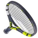 Babolat Boost Aero Yellow Tennis Racquet (4 1/4" Grip) Strung with Black Syn Gut at Mid-Range Tension