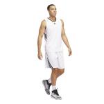 adidas Men's 3-Stripes Basketball Tank Top, White/Black, Large