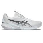 ASICS Men's Solution Speed FlyteFoam 3 Tennis Shoes, 9.5, White/Black