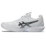 ASICS Men's Solution Speed FlyteFoam 3 Tennis Shoes, 9.5, White/Black
