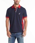 Nautica Men's Navy Color Block Performance Polo