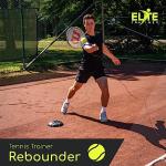 Elite Trainer Tennis Rebound Ball Set | Heavy Duty Power Base, No Filling Required | Three Tennis Balls, Long Elastic Rope, and Drawstring Bag | Premium Solo Training Equipment for Any Skill Level
