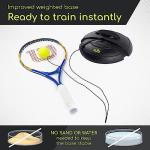 Elite Trainer Tennis Rebound Ball Set | Heavy Duty Power Base, No Filling Required | Three Tennis Balls, Long Elastic Rope, and Drawstring Bag | Premium Solo Training Equipment for Any Skill Level