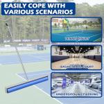 Montex Tennis Court Squeegee, Foam Tennis Sponge Roller 38.5'', Lightweight Quick Clearing Tools for Tennis Basketball Sports Court,Silver