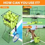 ShelfElites Ball Hopper Basket – Tennis & Pickleball Picker for Easy Collection