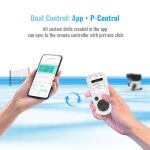 PONGBOT Tennis Ball Machine, APP and Remote Control, Custom Drills, 150 Ball Capacity, Max 80mph,8+ Hours of Endurance, Dual Motor for Topspin and Backspin, PACE S PRO