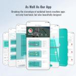 PONGBOT Tennis Ball Machine, APP and Remote Control, Custom Drills, 150 Ball Capacity, Max 80mph,8+ Hours of Endurance, Dual Motor for Topspin and Backspin, PACE S PRO