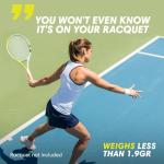 Scoring Right Portable Tennis Racket and Padel Scorekeeper, Easily Mounted Small Score Board to Keep Score of Points, Games, and Sets, ITF Conforming and Lightweight Mini Score Keeper, 1.9g, White