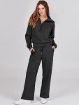 Women's Oversized 2-Piece Lounge Set - Black