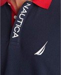 Nautica Men's Navy Color Block Performance Polo