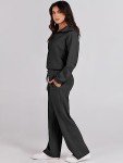 Women's Oversized 2-Piece Lounge Set - Black