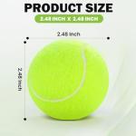 FURWEY 24 Pack Tennis Balls,Thickened Tennis with Mesh Bag for Transport,High Elasticity Training Balls for Beginner, Playing Balls for Dogs
