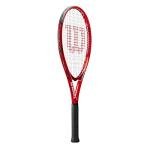 Wilson Federer Pro Staff Precision XL 110 Gloss Red Tennis Racquet in Grip Size 4 3/8" Bundled with a Navy Advantage II Tennis Bag (Incredible Feel and Control)