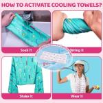 12 Pcs Tennis Cooling Towels Gifts 40 x 12 Inch Breathable Chilly Towel Soft Microfiber Fast Drying Ice Towel Workout Sweat Washcloths Tennis Towels for Women Men Team Sports Player Coach Gift