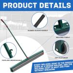 Suclain Tennis Court Squeegee 36 Inch PVA Foam Tennis Sponge Roller Lightweight Removes Water Quickly Clear Floors Tool for Tennis Basketball Sports Courts Garages (Gray,1pcs)