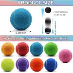 SHYUJAJIE Tennis Balls, 20 Pack Training Tennis Balls,High Elasticity Practice Tennis for Beginner, Exercise Playing Balls for Pet Dog (Light Blue)