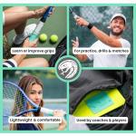 Gripsnake™ Tennis Training Equipment – Grip Position Aid for Power, Spin & Control | Device for Improving Forehand, Backhand, Serve & Volleys | Right-Handed Version