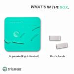 Gripsnake™ Tennis Training Equipment – Grip Position Aid for Power, Spin & Control | Device for Improving Forehand, Backhand, Serve & Volleys | Right-Handed Version