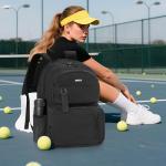 ANILD Tennis Bag Multi-Sport Tennis Racket Backpack for 2 Rackets with Ventilated Shoe Compartment for Men & Women