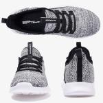 ALEADER Women's Energycloud Slip On Tennis Shoes Non Slip Athletic Sport Running Walking Shoes Black Gray Size 9.5 US