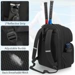 ANILD Tennis Bag Multi-Sport Tennis Racket Backpack for 2 Rackets with Ventilated Shoe Compartment for Men & Women