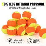 MRYCZ FYRHD 60 Pack Tennis Balls for Kids 50% Low Compression Stage Tennis Ball for Beginners Youth Kids Training Practicing with Mesh Bag Easy to Transport, Yellow & Orange