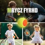 MRYCZ FYRHD 60 Pack Tennis Balls for Kids 50% Low Compression Stage Tennis Ball for Beginners Youth Kids Training Practicing with Mesh Bag Easy to Transport, Yellow & Orange