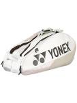 Yonex Pro Racquet Bag 6, Multi-Compartment 6-Racket Tennis Gear Travel Pack, Backpack Carry Straps/Grab Handle, Sand Beige