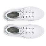 Under Armour Women's Charged Surge 4, (100) White/Distant Gray/Metallic Silver, 8.5, US