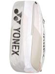 Yonex Pro Racquet Bag 6, Multi-Compartment 6-Racket Tennis Gear Travel Pack, Backpack Carry Straps/Grab Handle, Sand Beige