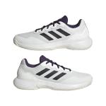 adidas Men's Gamecourt 2.0 Tennis Sneaker, White/Black/Aurora Plum, 5.5