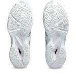 ASICS Men's Solution Speed FlyteFoam 3 Tennis Shoes, 10.5, White/Black