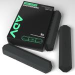 ADV Tennis Dampener with Custom Feel, Racket Shock Absorber to Reduce Vibration and Stay on The Racket, Engineered Poly-Silicone Tennis Racket Dampener, Black, Max Sorb 3-Pack…