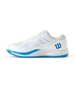 WILSON Rush Pro Ace Men's Tennis Shoe - White/Atomic Blue, Size 11.5 US
