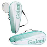 Goloni Tennis Bag 3-4 Racquets with Front Extral Pocket for Other Essentials,Tennis Rackets Bag with Removable Shoulder Strap,Green