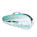 Goloni Tennis Bag 3-4 Racquets with Front Extral Pocket for Other Essentials,Tennis Rackets Bag with Removable Shoulder Strap,Green