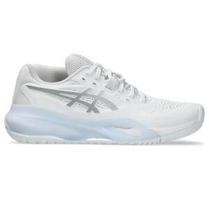 ASICS Women's Gel-Resolution X Tennis Shoes, 7, White/Pure Silver