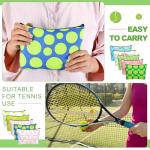 Bulyoou 10 Pcs Tennis Gifts for Women Funny Cosmetic Bag Inspirational Makeup Bag Tennis Accessories for Women Sports Lovers Players Coach Christmas Team Gifts