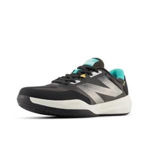 New Balance Men's FuelCell 796 V4 Tennis Shoe, Black Cement/Cyber Jade/Clementine, 9.5