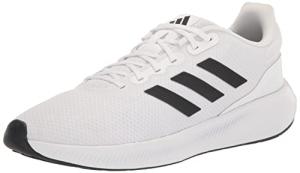 adidas Men's Run Falcon 3.0 Shoe, White/Black/White, 13