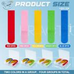 JolliLudo 4 Pack Portable Tennis Score Keeper with Storage Box, Tennis Score Keeper for Racket, Lightweight Mini Scorekeeper for Recording Points, Games, and Sets, Mark and See The Point Easily